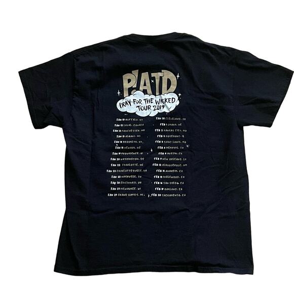 Panic At The Disco 2019 Tour T-Shirt pop punk emo indie tee - Picture 2 of 2